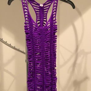 Vented swimsuit cover up/tank top.